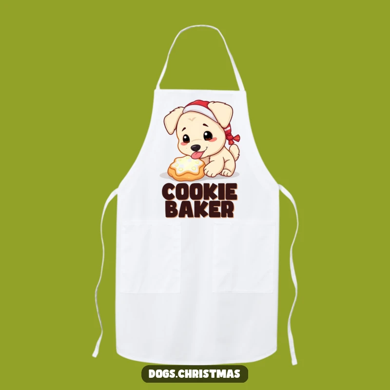 Funny Magical Cookie Dog Apron: Holiday Chef Pup Gift, Kitchen Fun