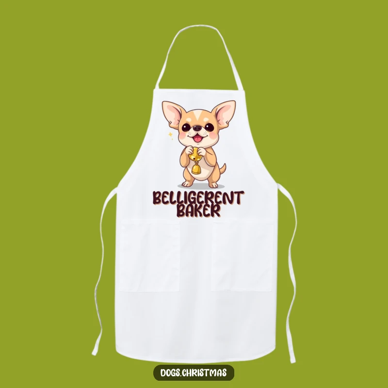 Funny Chihuahua Jingle Bell Apron - Chef's Hilarious Cooking Companion