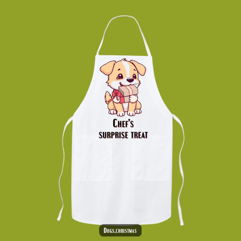 Funny Dog Present Apron: Wagging Tail Kitchen Wear for Dog Lovers