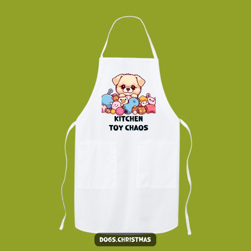 Funny Kawaii Dog Apron, Playful Pup Kitchen Wear, Great Gift