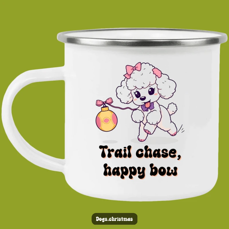 Funny Kawaii Poodle Ornament Chase Camping Mug: Playful Outdoors Perfect Funny Gift