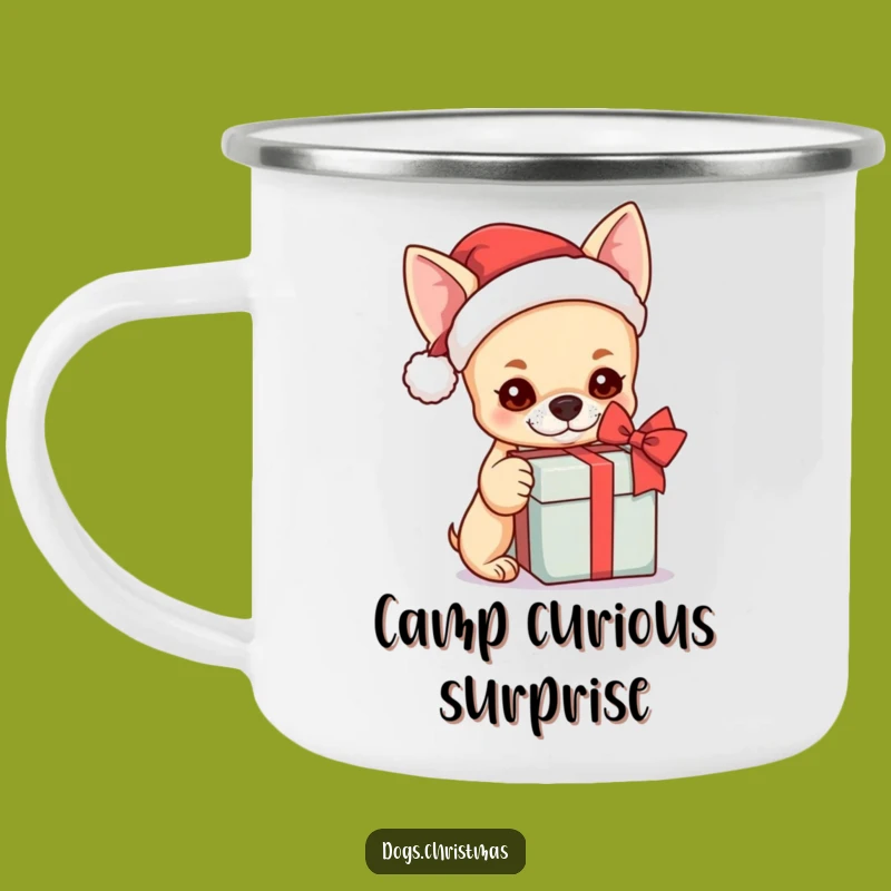 Rustic Funny Kawaii Chihuahua Santa Camping Mug - Outdoor Gift Curiosity