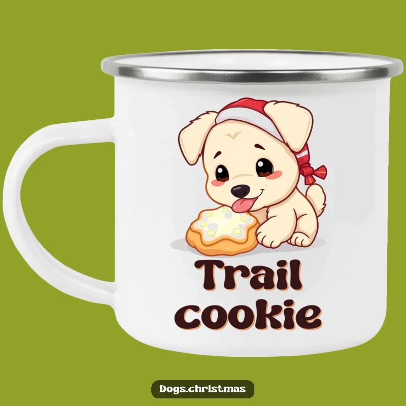 Funny Magical Cookie Dog Camp Mug: Holiday Pup Outdoor Gift, Cozy Vibes