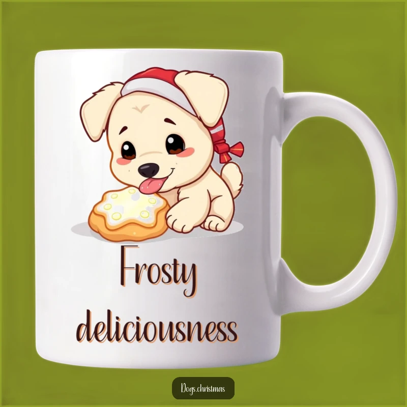 Funny Magical Cookie Dog Mug: Cute Pup Christmas Treat Lover Gift