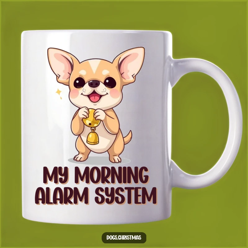 Funny Chihuahua Jingle Bell Toy Mug - Hilarious Dog Lover Gift Idea