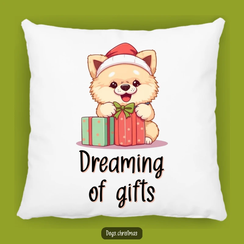 Cozy Funny Santa Dog Pillow: Festive Comfort for Holiday Snuggles