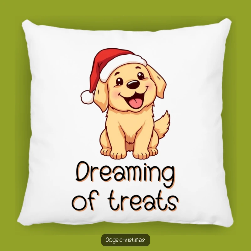 Funny Kawaii Golden Retriever Santa Pillow - Cozy Comfort for Dog Lovers