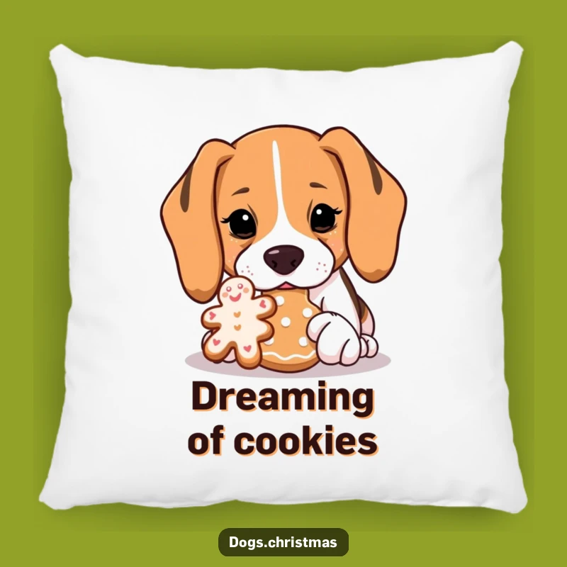 Funny Beagle Cookie Sniff Pillow - Comfy Dog Decor Cozy Gift