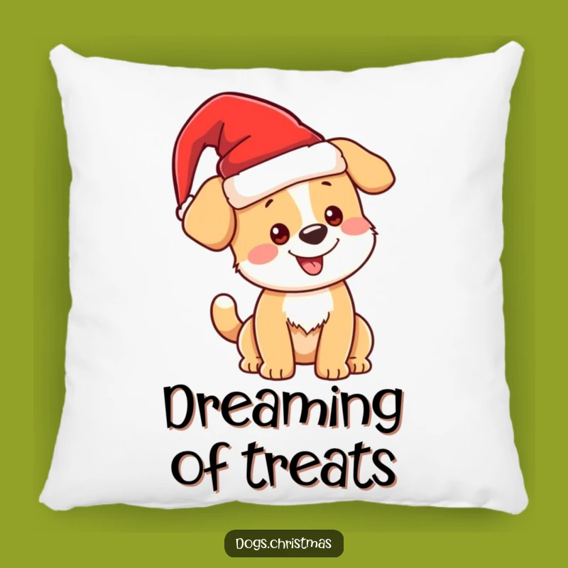Funny Christmas Dog Pillow, Cozy Santa Pup Decor, Festive Gift