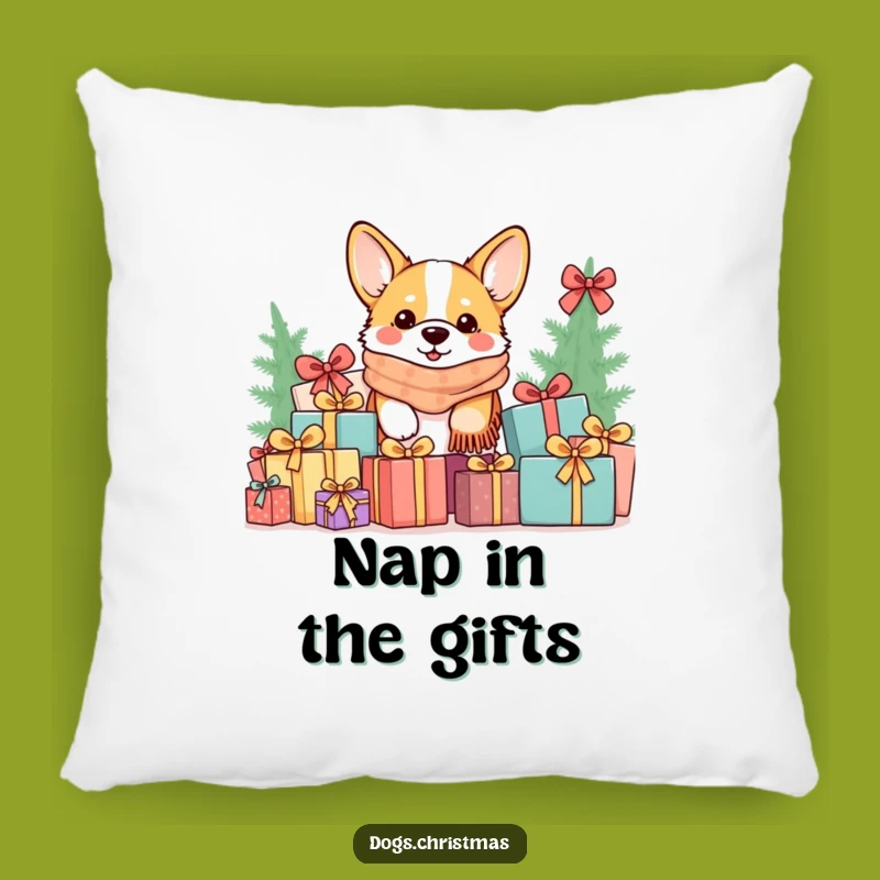 Funny Kawaii Corgi Gift Pile Pillow: Cozy Comfort Perfect Funny Gift
