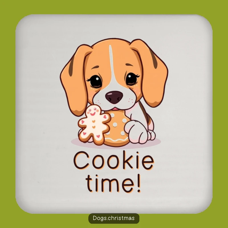 Funny Beagle Cookie Sniff Coaster Set - Protect Surfaces Dog Gift