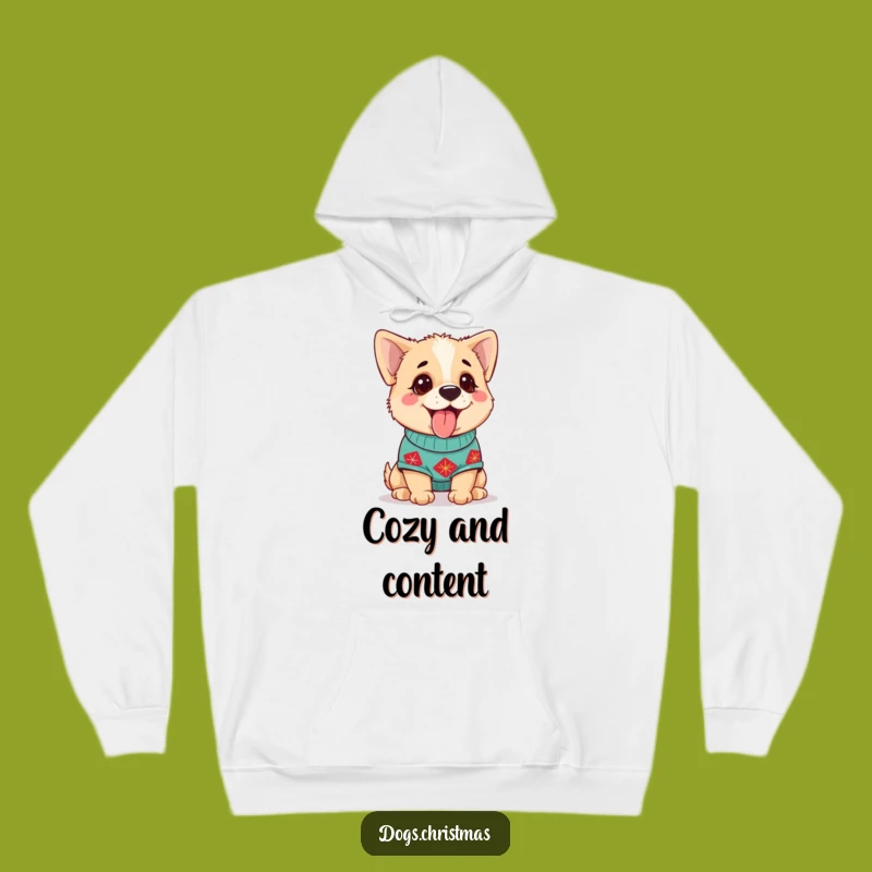 Funny Dog Sweater Hoodie: Cozy Happy Pup, Festive Gift