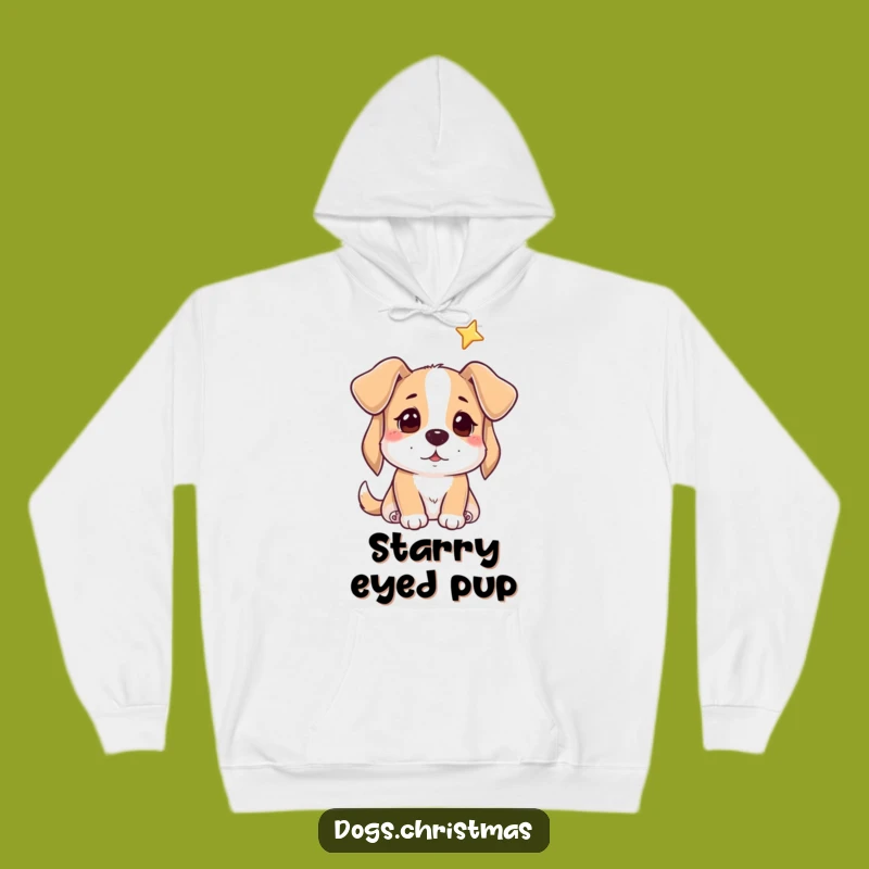 Funny Hopeful Dog Star Hoodie - Cozy & Dreamy Pet Apparel Gift!