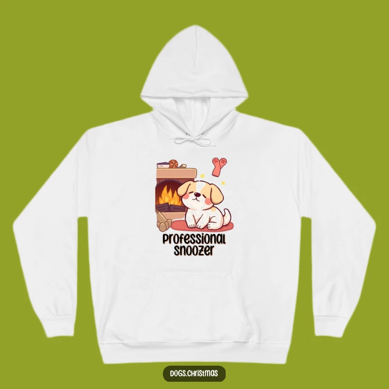 Funny Kawaii Dog Cozy Hoodie: Warm Sleeping Pup Sweatshirt, Great Gift