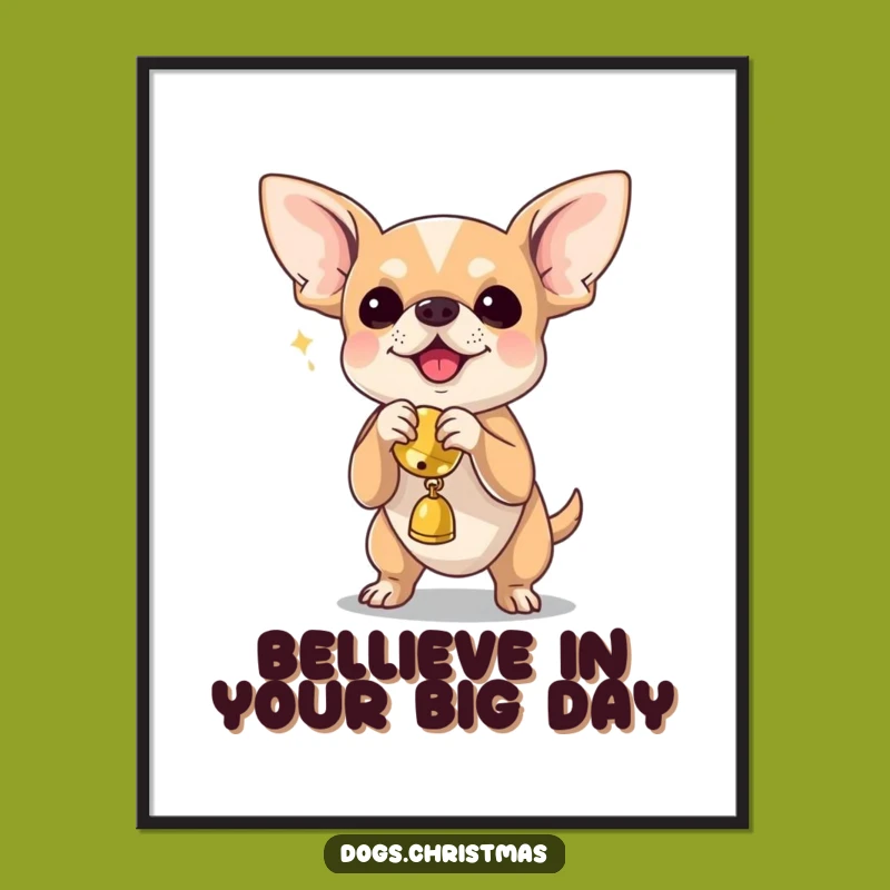 Funny Free Printable Wall Art: Chihuahua Shaking Toy for Humorous Home Decor!