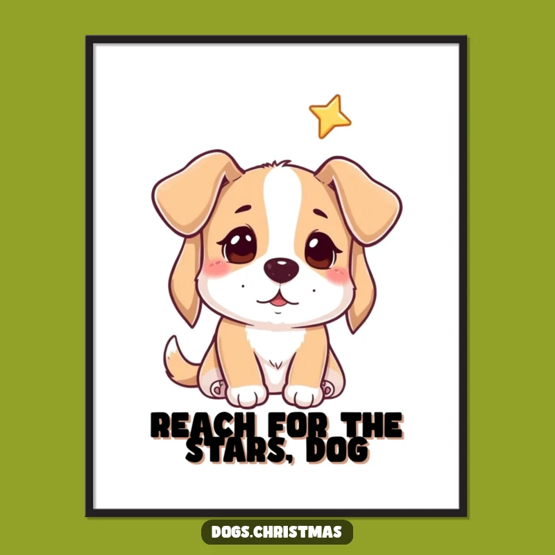 Free Printable Wall Art: Hopeful Dog Star Gaze, Dreamy Downloadable Art for Home