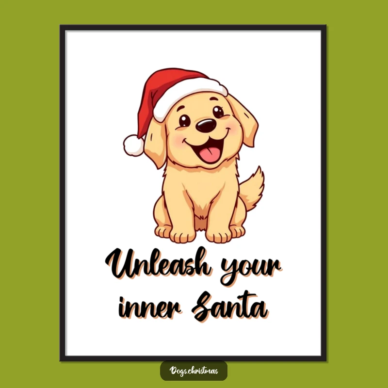 Funny Free Printable Wall Art: Excited Golden Retriever - Joyful Downloadable Art