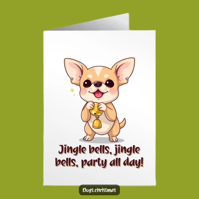 Free Printable Birthday Card: Funny Chihuahua Shaking Toy for a Howling Good Time!