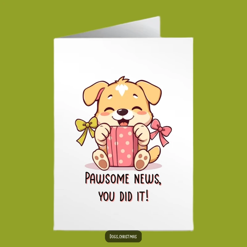 Free Printable Dog Congrats Card: Gift Joy Downloadable Gift