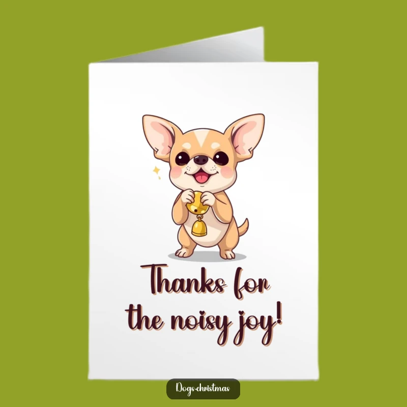 Free Printable Thank You Card: Chihuahua Toy Shaker for Grateful Greetings!