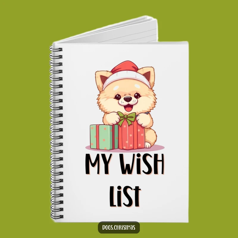 Funny Santa Dog Notebook: Jot Down Holiday Wishes with Festive Flair