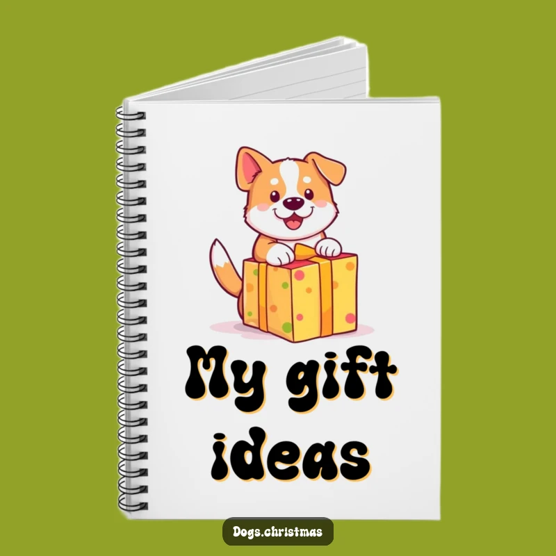Funny Dog Gift Notebook - Wagging Tail Pup Present Lover Journal