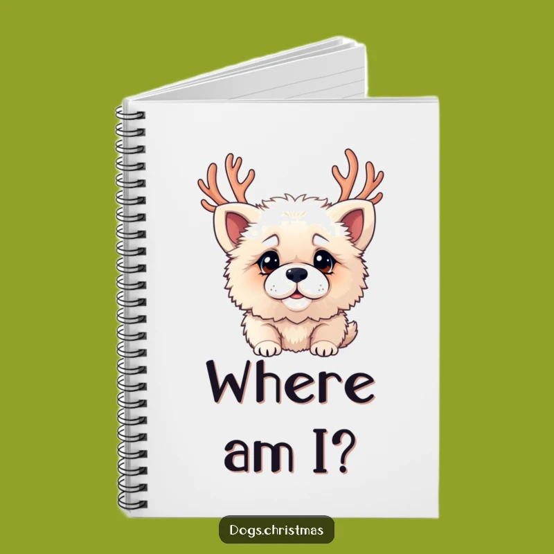 Funny Journal: Confused Dog with Antlers, Holiday Ideas, Hilarious Gift