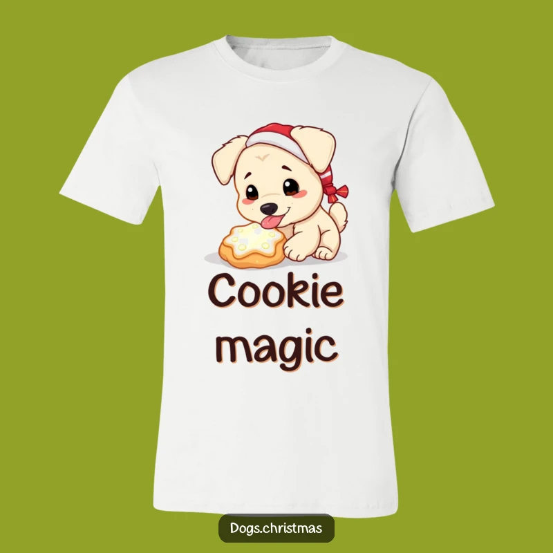 Funny Magical Cookie Dog Tee: Cute Pup Christmas Shirt, Holiday Gift