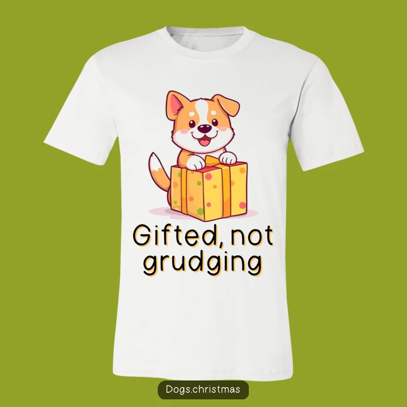 Excited Funny Dog T-Shirt - Wagging Tail Pup Present Lover