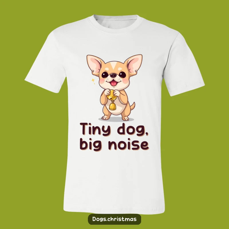 Funny Chihuahua Shaking Jingle Bell Tee - The Ultimate Hilarious Dog Shirt