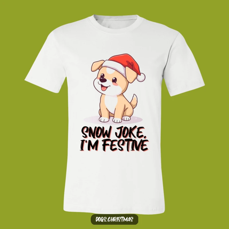 Funny Christmas Dog T-Shirt - Cute Santa Pup Gift for Animal Lovers