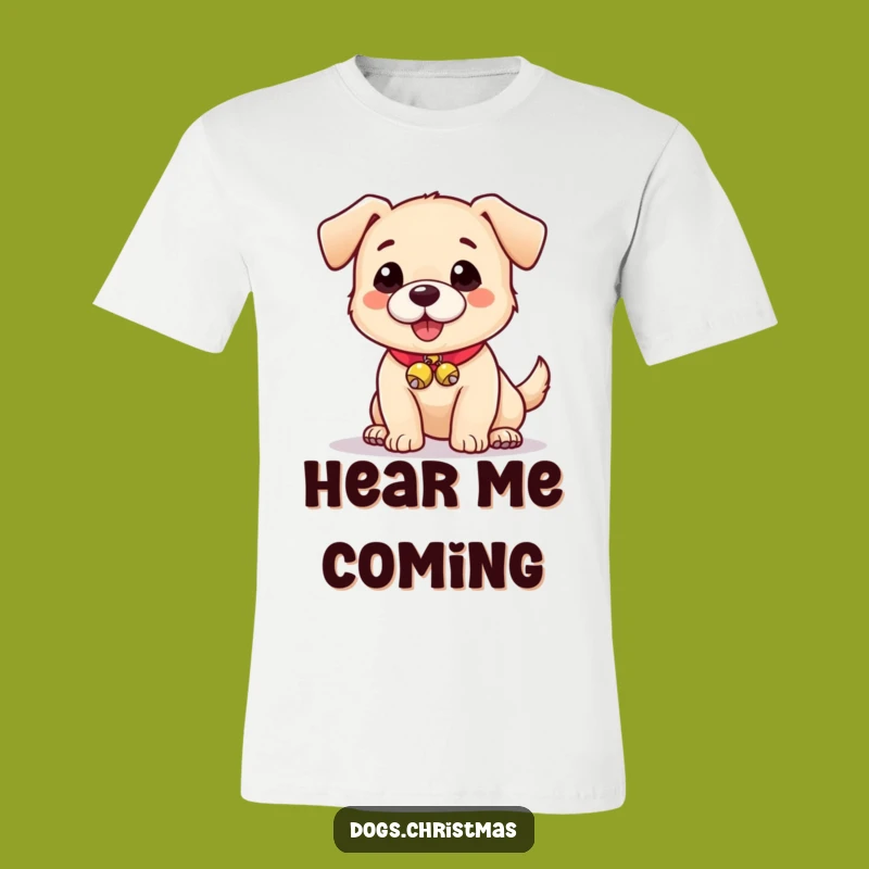 Funny Dog With Bells T-Shirt - Cute & Hilarious Pet Tee Gift!