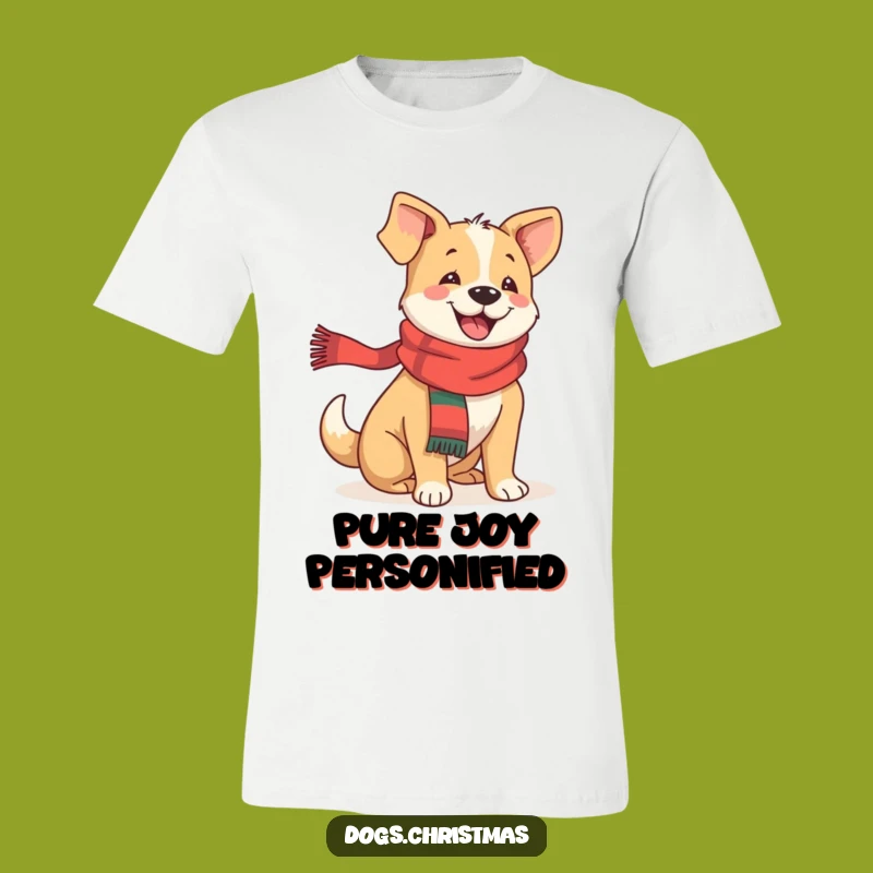 Funny Festive Dog T-Shirt: Wear Your Happiness with Joyful Style