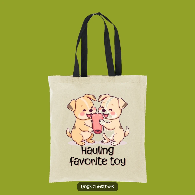 Funny Dog Wrestling Tote Bag: Cute Kawaii Pups Bag, Perfect Humorous Gift!