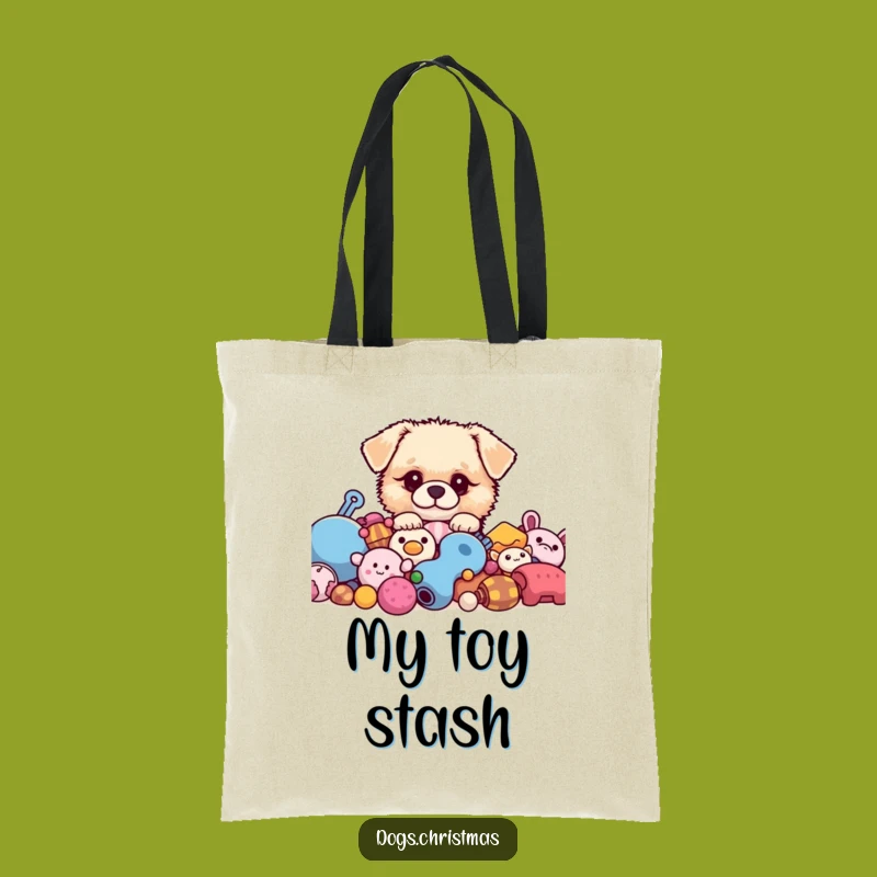 Funny Kawaii Dog Tote Bag, Fluffy Toy Peek, Stylish & Practical Gift